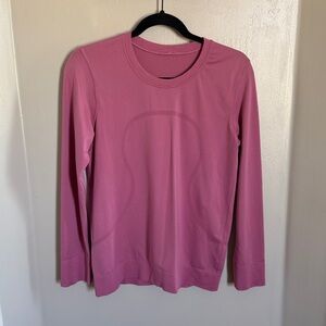 lululemon Relaxed Swiftly Women's Pink Long Sleeve Top